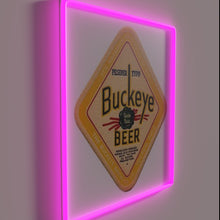 Load image into Gallery viewer, Brighten your space with nostalgic Buckeye Green Seal Beer spirit