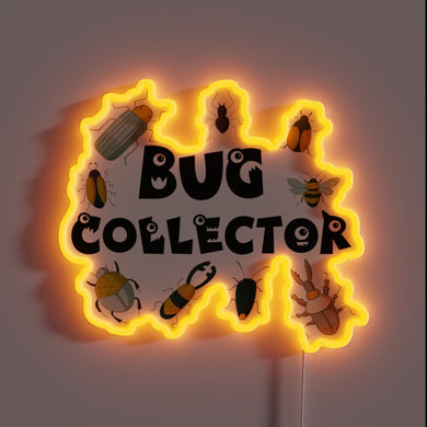 RGB Neon Sign for Entomologists and Bug Collectors Enthusiasts