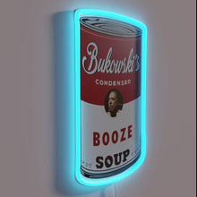 Load image into Gallery viewer, Boldly lit, cheeky tribute to literary legend Charles Bukowski&#39;s spirit.