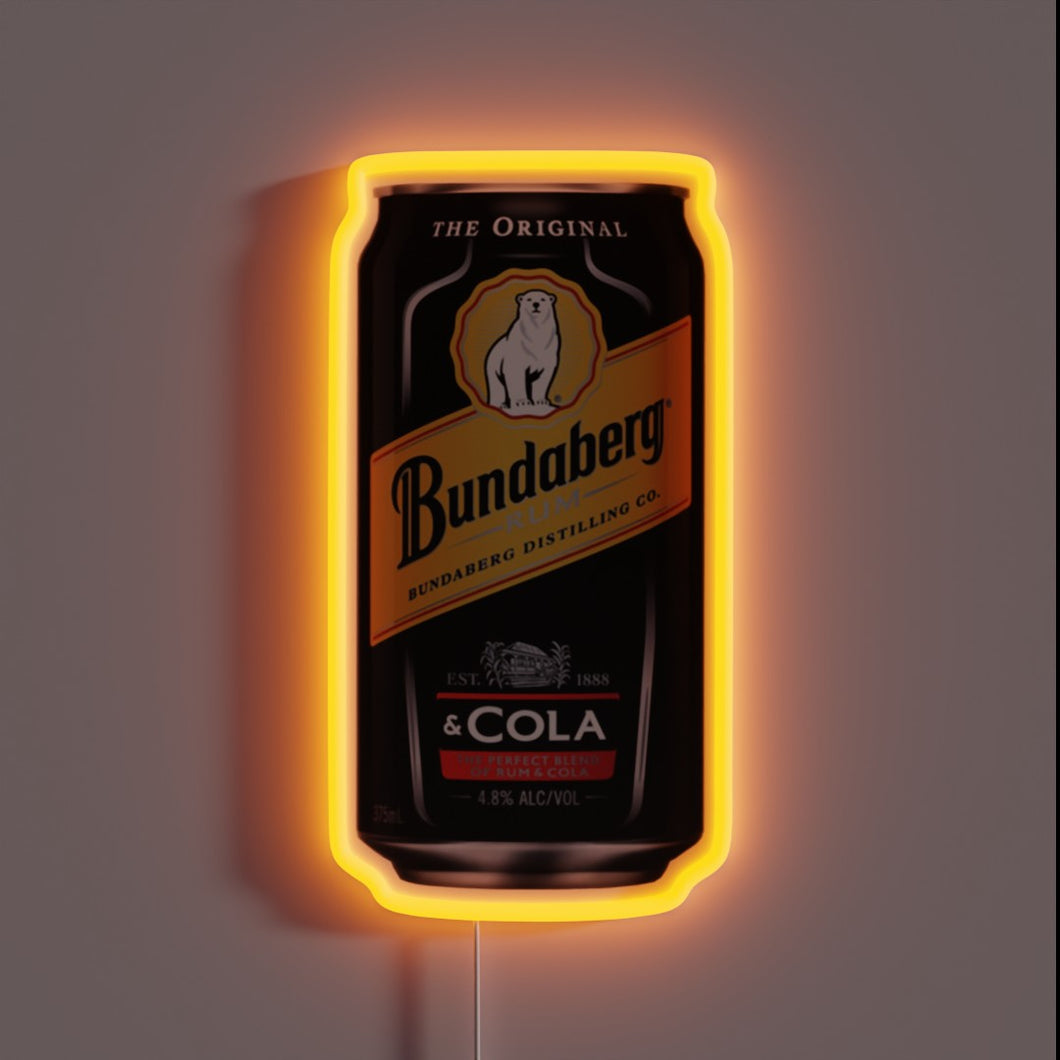 Eye-catching LED neon sign featuring vibrant RGB color changing display.