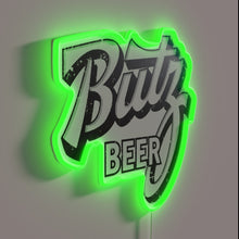 Load image into Gallery viewer, Neon bar sign featuring vibrant RGB colors and bold beer lettering.