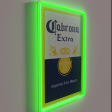 Load image into Gallery viewer, Neon &#39;Cabrona&#39; sign in bold, edgy RGB color scheme