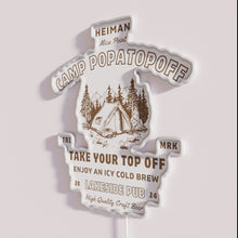 Load image into Gallery viewer, Vibrant neon lakeside pub decor with colorful RGB LED lighting