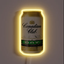 Load image into Gallery viewer, Canadian Club Whiskey Dry Neon Sign with Bright RGB Lighting