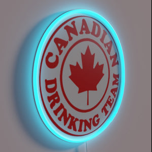 Join the Fun with Our Bright Canadian Drinking Team Sign