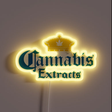 Neon RGB Sign: Vibrant Illumination for Cannabis Retail Environments Established