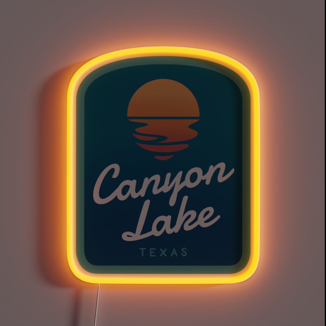 Canyon Lake Texas Sunset Rgb Led Sign – Neon Factory