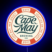 Load image into Gallery viewer, Cape May Brewing Co RGB neon sign blue