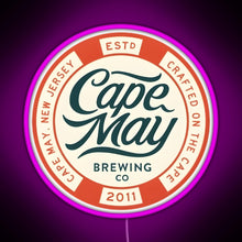 Load image into Gallery viewer, Cape May Brewing Co RGB neon sign  pink