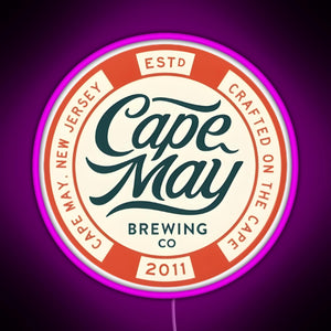 Cape May Brewing Co RGB neon sign  pink