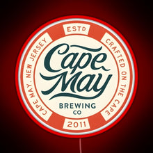 Load image into Gallery viewer, Cape May Brewing Co RGB neon sign red