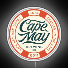 Load image into Gallery viewer, Cape May Brewing Co RGB neon sign white 