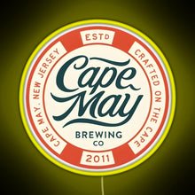 Load image into Gallery viewer, Cape May Brewing Co RGB neon sign yellow