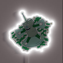 Load image into Gallery viewer, Neon capitalist branding decor with colorful RGB LED lighting effects.