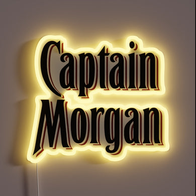 Add a pirate's charm with this vibrant Captain Morgan sign