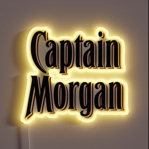 Add a pirate's charm with this vibrant Captain Morgan sign