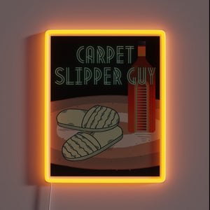 Recovery Pathway Support Illuminated by RGB Neon in Sober Home Decor