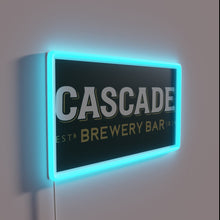 Load image into Gallery viewer, RGB Neon Sign Featuring Cascade Brewery&#39;s Iconic Brand Emblem Graphic