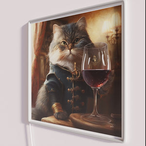 Personalized wine enthusiast gift for cat lovers and sommeliers alike