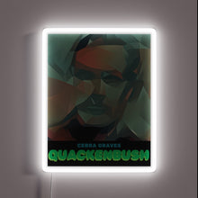 Load image into Gallery viewer, Vintage Art Deco style RGB illuminated cobra neon bar sign.