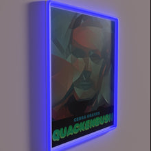 Load image into Gallery viewer, Art Deco inspired RGB neon sign by Cebra Graves Studio.