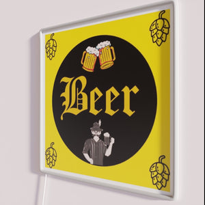 Neon Beer Sign, Oktoberfest Celebration Home Decor Party Accent Lighting