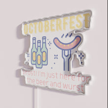 Load image into Gallery viewer, Germany&#39;s Oktoberfest celebration with beer, bratwurst, and Bavarian charm neon