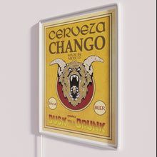 Load image into Gallery viewer, Eye-catching RGB neon bar signs with vibrant Cerveza Chango design