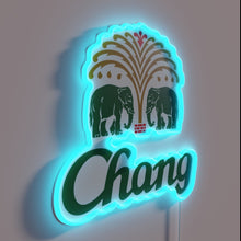 Load image into Gallery viewer, Chang Beer Drink Here in Glowing Neon Electric Sign Letters