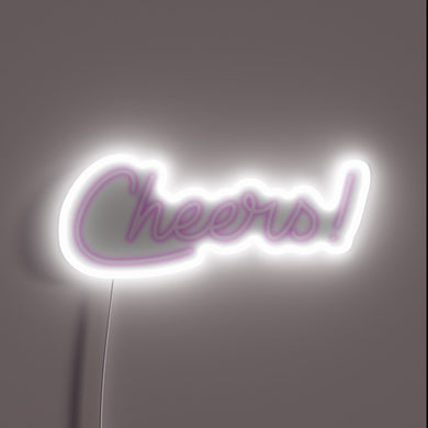Electrically powered, customizable RGB neon light for festive decoration purposes.