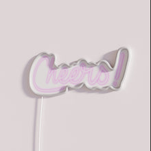 Load image into Gallery viewer, Vibrant Cheering Neon Wall Sign with Color Changing RGB Lighting