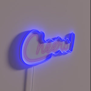 Colorful Cheer LED Neon Sign with RGB Light Fading Effect