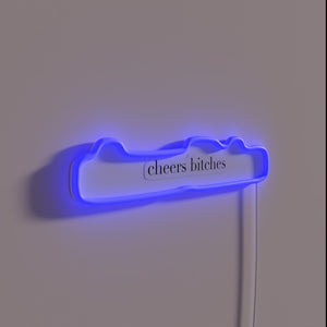 Neon party decor with bold RGB color changing effect.