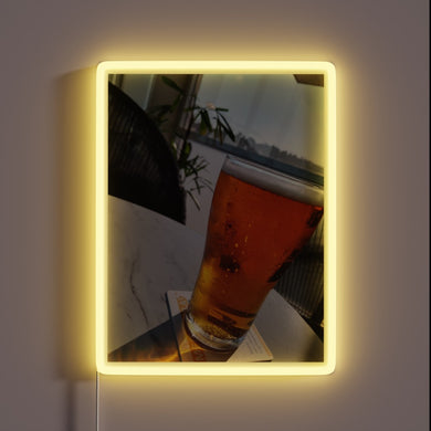 Vibrant RGB LED bar lighting with customizable neon effect designs.