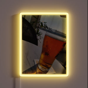 Vibrant RGB LED bar lighting with customizable neon effect designs.
