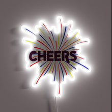 Load image into Gallery viewer, Brightly lit RGB LED bar sign with customizable color options