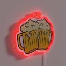Load image into Gallery viewer, Vibrant colorful neon wall decor with customizable RGB lighting effects.