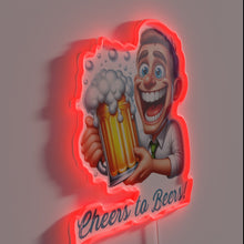 Load image into Gallery viewer, Add a fun and colorful touch with this neon barware sign