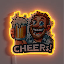 Load image into Gallery viewer, Color-changing LED neon bar decor, perfect for beer lovers ambiance.