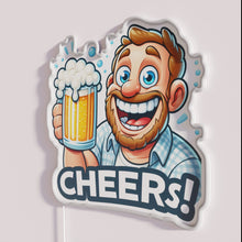 Load image into Gallery viewer, RGB Neon Bar Sign Decor Cheers To Beers Signage Kit