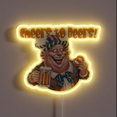 Brighten up your bar with this fun neon beer sign