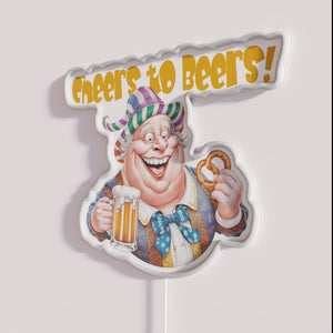 Color Changing Neon Bar Sign with LED Beer Party Decorations