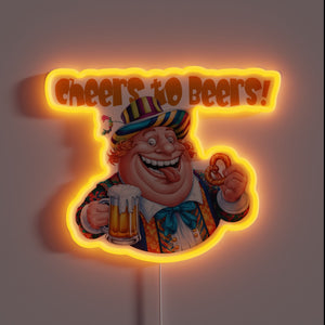 Brighten up your space with this colorful beer enthusiast decoration