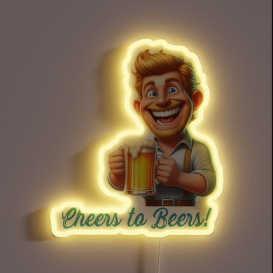Brighten up your space with this vibrant beer lover's sign.