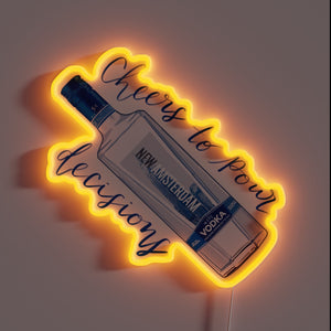 Illuminated Bar Decorations Neon Sign with RGB Color Changing Options