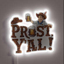 Load image into Gallery viewer, Vibrant RGB LED neon bar decor with &#39;Cheers&#39; illuminated letters.