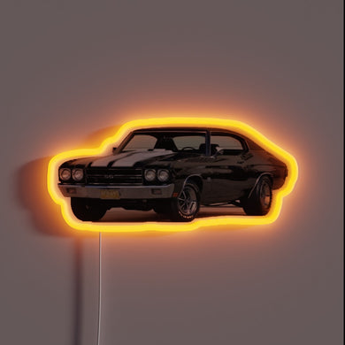 Authentic Retro Chevrolet Chevelle Neon Sign for Classic Car Enthusiasts