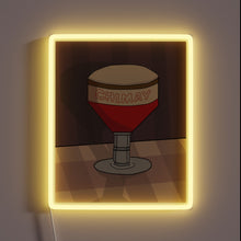 Load image into Gallery viewer, Eye-catching RBG neon sign featuring iconic Chimay Beer logo design