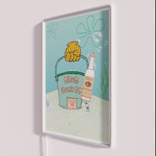 Load image into Gallery viewer, Vibrant RGB neon light sign featuring SpongeBob in retro art style.
