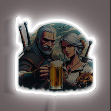 Load image into Gallery viewer, Celebrate The Witcher fandom with this vibrant RGB neon sign
